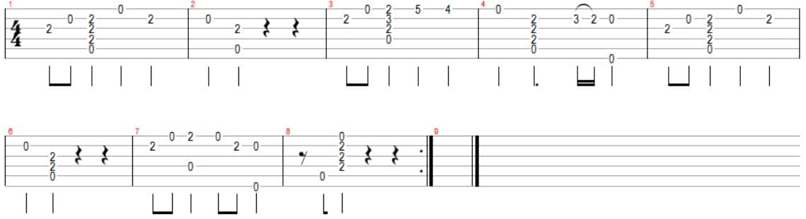 Tablature guitare seigneur des anneaux lord of the rings