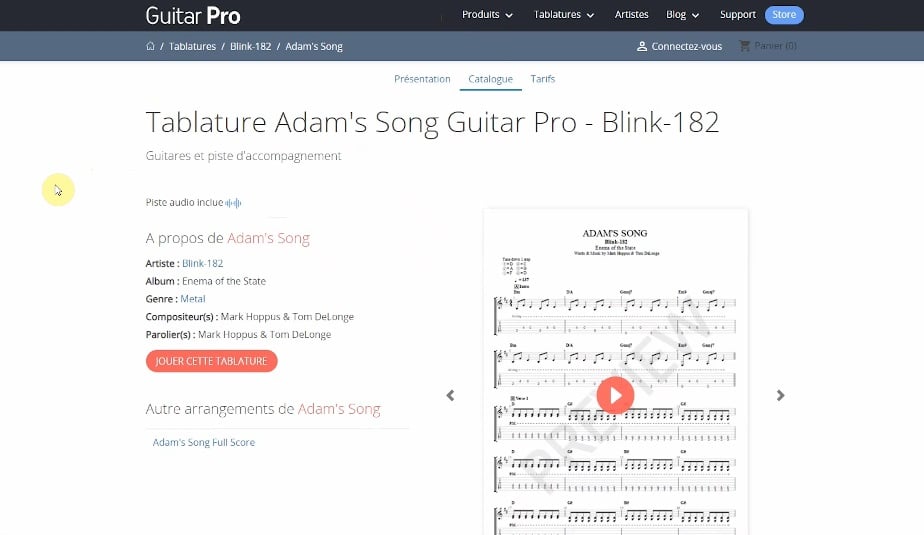 Guitar Pro tab télécharger La Guitare avec Alexandre